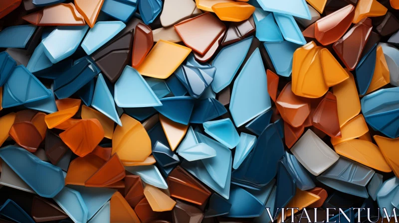 AI ART Colorful Glass Shards Collection