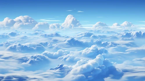 Aerial View of Cloudy Sky and Landscapes - Artistic Wallpaper