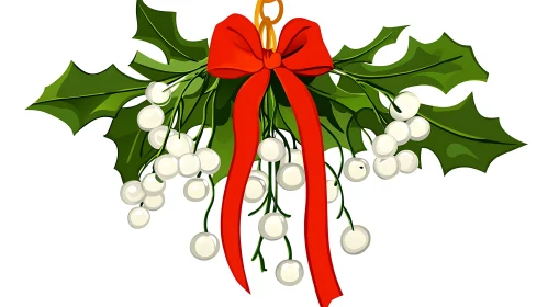 Festive Mistletoe Decoration for Holidays