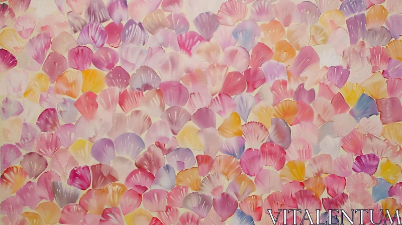 Colorful Floral Pattern Close-Up AI Image