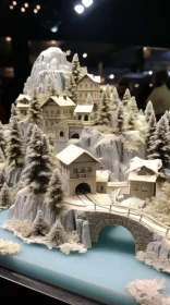 Captivating Paper Town: A Snowy Miniature Delight