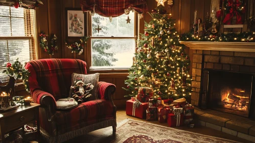 Festive Christmas Living Room Decor