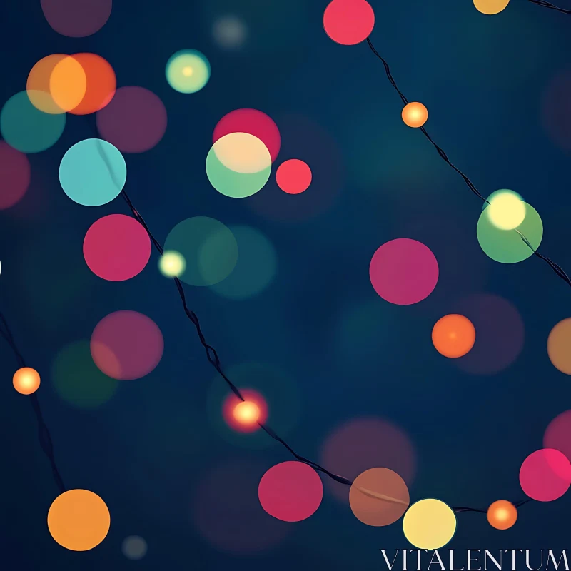 AI ART Colorful Night Lights: A Bokeh Artwork