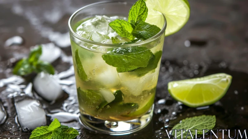 Exquisite Mojito Cocktail: A Refreshing Delight AI Image