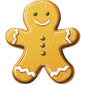 Festive Gingerbread Man Cookie