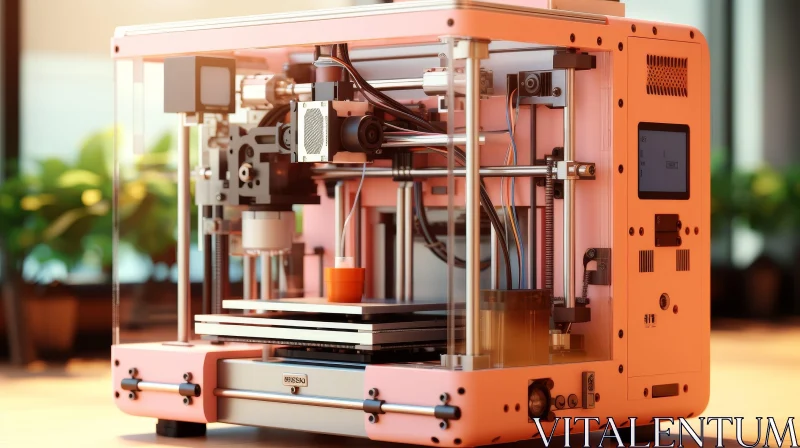 Innovative 3D Printer for Digital Object Creation AI Image