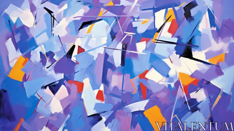 Vivid Abstract Painting for Home and Office Decor AI Image