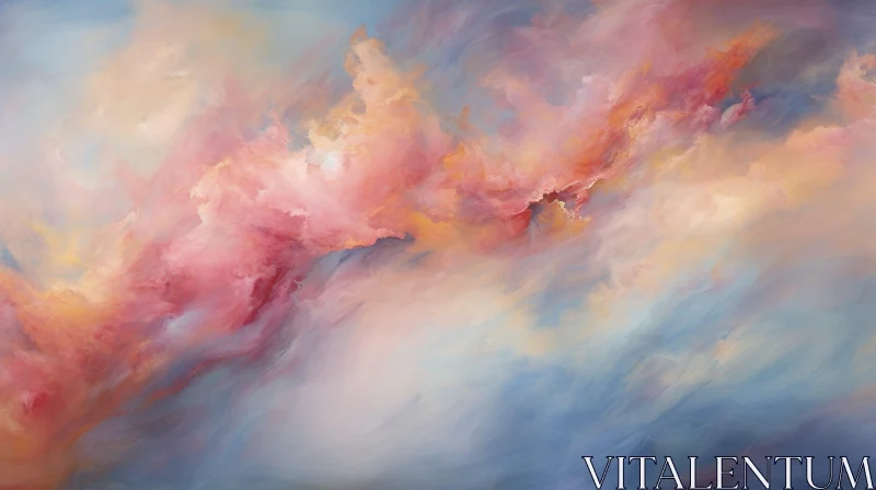 Colorful Nebula Artwork - Peaceful and Vibrant AI Image