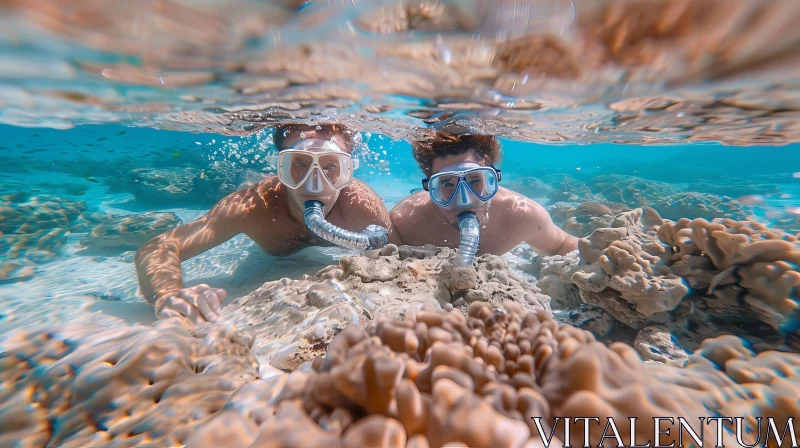 Exploring the Underwater World: Snorkeling Adventure AI Image