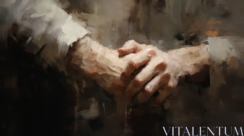 AI ART Expressive Hands Painting in Realistic Style