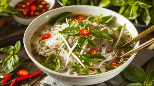Delicious Vietnamese Pho with Beef - Authentic Flavors