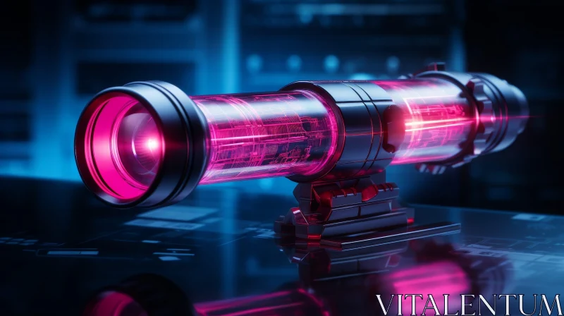 Advanced Futuristic Laser Weapon | 3D Rendering AI Image