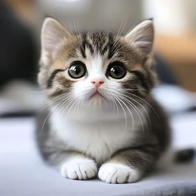 Cute Fluffy Kitten - Heartwarming Close-Up