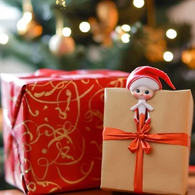 Festive Christmas Presents Display