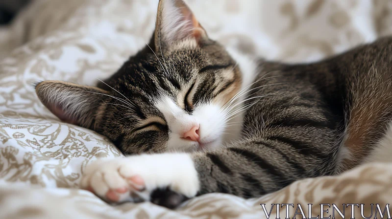 Peaceful Feline Slumber