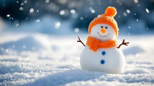 Joyful Winter Snowman