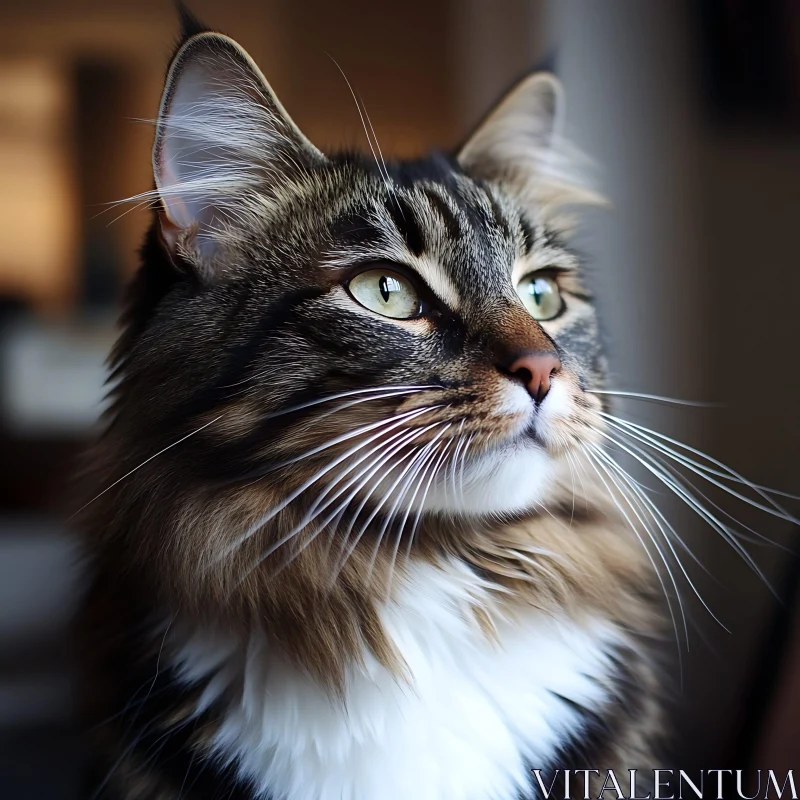 Close-Up of Majestic Cat
