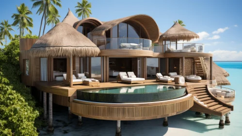 Luxurious Futuristic Resort in Maldives | 3D Rendering