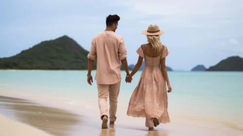 Romantic Stroll on a Tropical Beach - Vintage and Naturecore Inspired