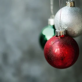 Elegant Hanging Christmas Baubles