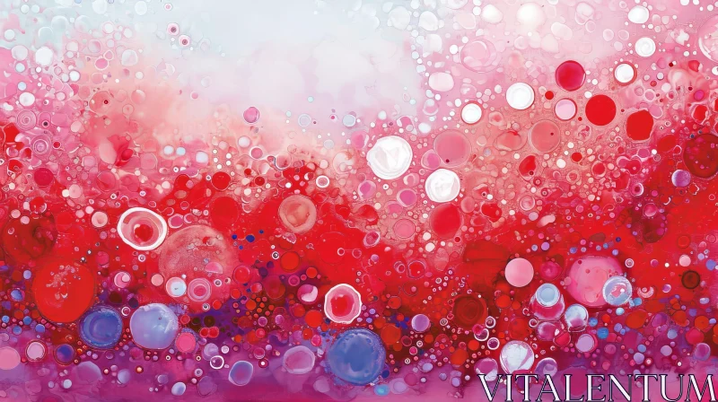 AI ART Abstract Painting: Vibrant Colors and Intricate Detail on Canvas