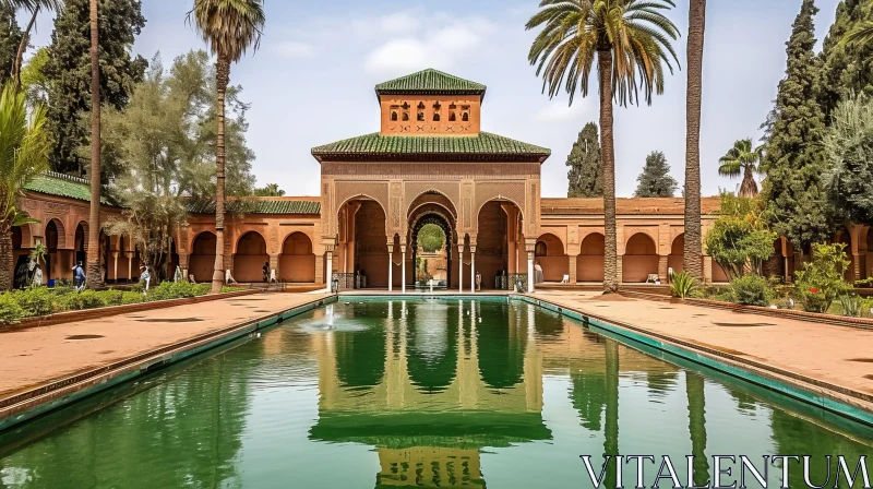 Explore the Enchanting El Badi Palace in Marrakech, Morocco AI Image