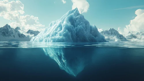 Serene Iceberg Scene