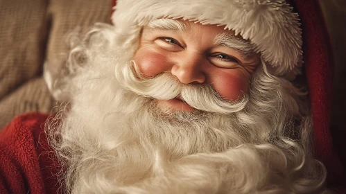 Smiling Santa Claus Close-Up