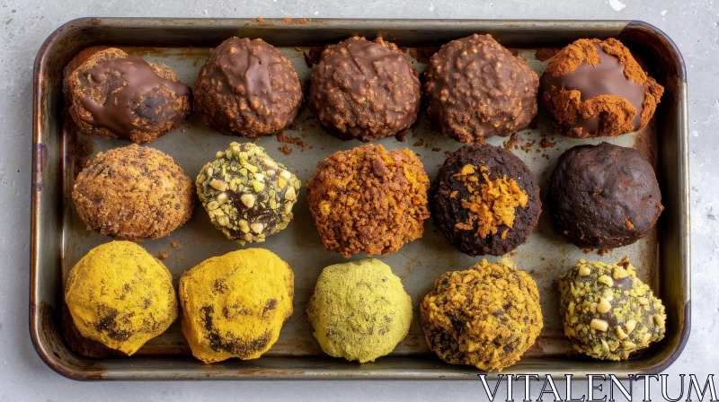 Decadent Chocolate Truffles - A Tempting Delight AI Image