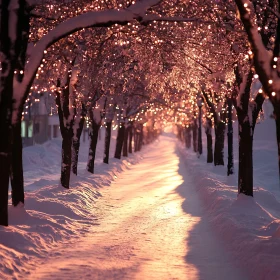 Magical Winter Wonderland Pathway