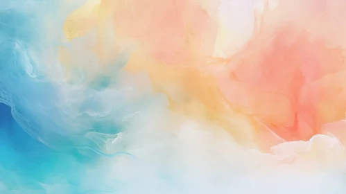 Dreamy Pastel Abstract Painting | Tranquil Artwork