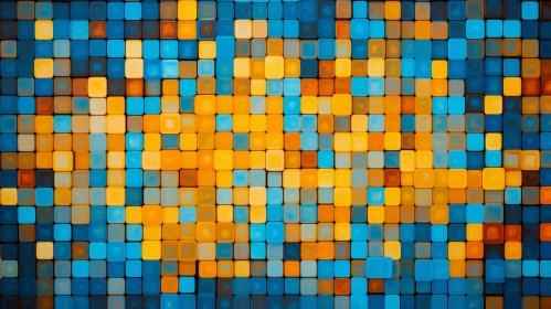 Colorful Square Mosaic Artwork