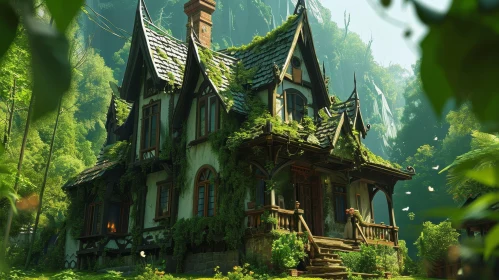 Enchanting Fairytale Cottage in a Lush Forest