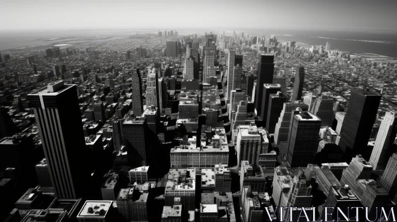 Black and White Cityscape Photography of Chicago | High Detail AI Image