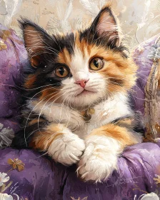 Calico Kitten Artwork