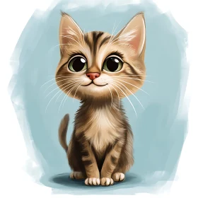 Cute Kitten Illustration