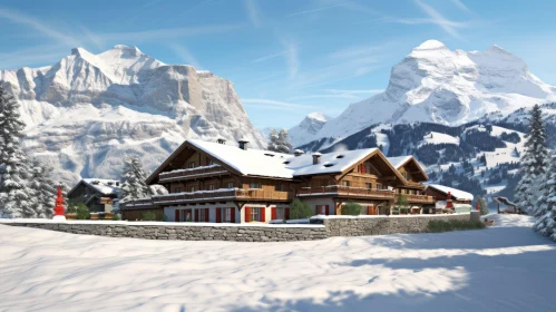 Luxurious House in Alpine Environment | Hyperrealistic Rendering