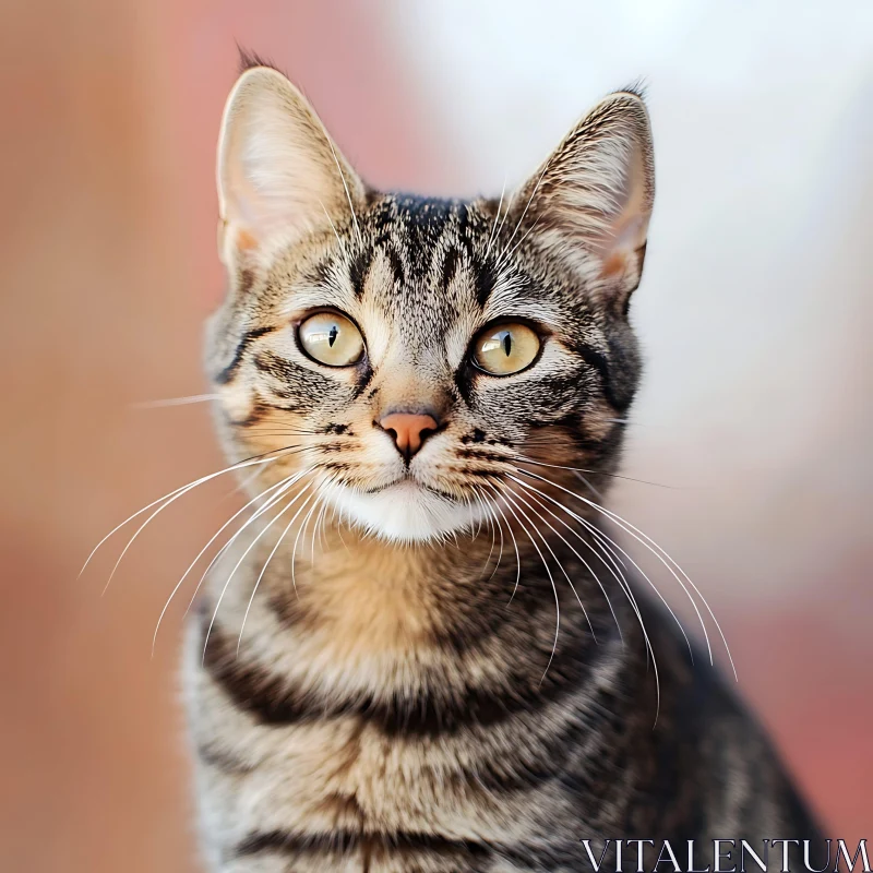 Detailed Tabby Cat Portrait
