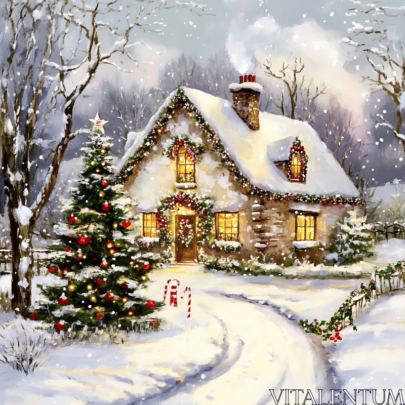 Festive Winter Wonderland Cottage