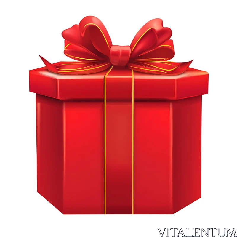Beautifully Wrapped Red Present