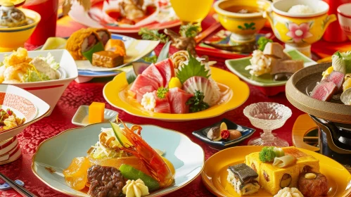 Exquisite Traditional Japanese Dinner: A Feast for the Senses