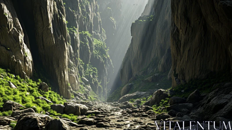 Majestic Canyon Landscape: A Natural Wonder AI Image
