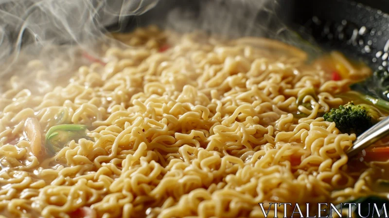 AI ART Delicious and Steamy Instant Noodles | Food Photography