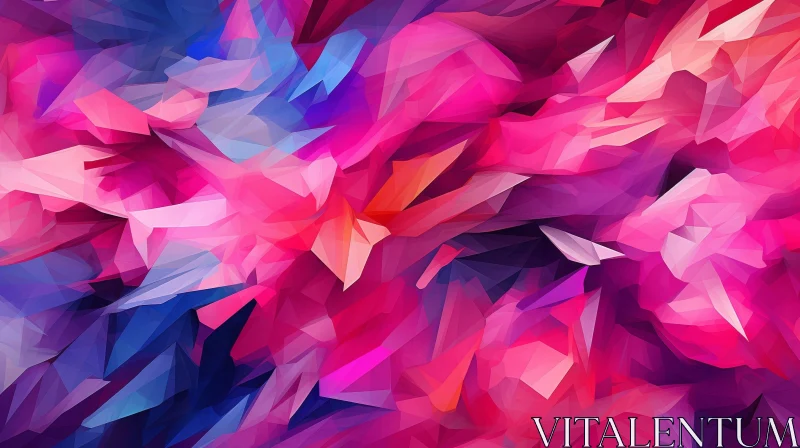 Mesmerizing Abstract Gradient Artwork in Pink, Purple, and Blue AI Image
