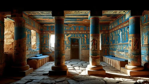 Ancient Egyptian Temple in Disrepair