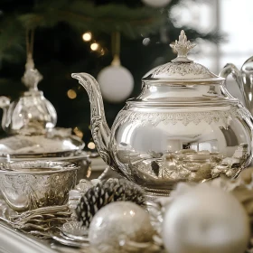 Silver Tea Set for Festive Season