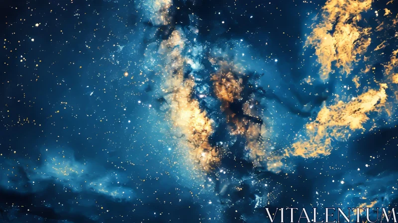 Enigmatic Nebula: A Captivating Image of Cosmic Beauty AI Image