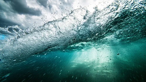 Ocean Wave Underwater Photography