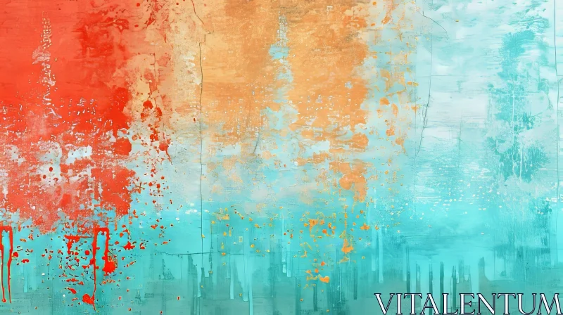 Abstract Painting Background with Bright Colors AI Image