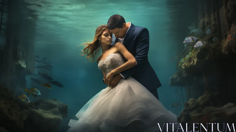 Underwater Wedding Photography - A Deep Dive into Love AI Image